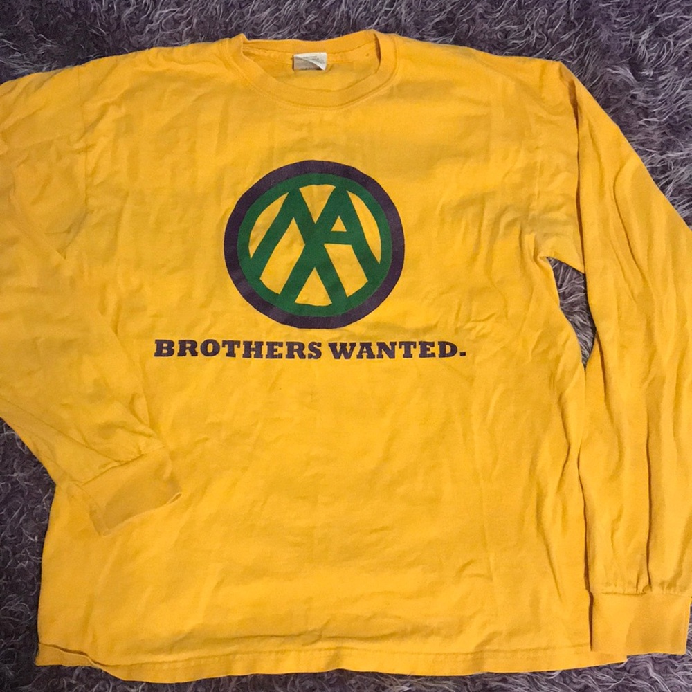 Long sleeve Lambda Chi Alpha fraternity rush shirt